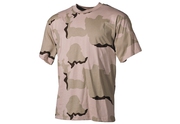 US tričko, vzor 3 barvy pouště, bavlna S