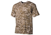 US tričko, vzor digital- desert, bavlna XXXL