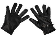 Kožené westernové rukavice, černé XL