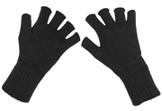 Akrylové rukavice bezprsté, černé L