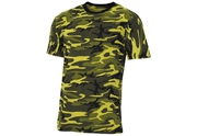US T-Shirt,”Streetstyle”, gelb-camo, 140-145 g/mý L