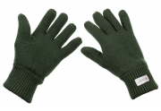 Pletené rukavice, olivové S