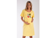 Dámská noční košile mateřská Kačenka žlutá XL