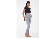 Dámské mateřské elastické kalhoty Julie šedá XL